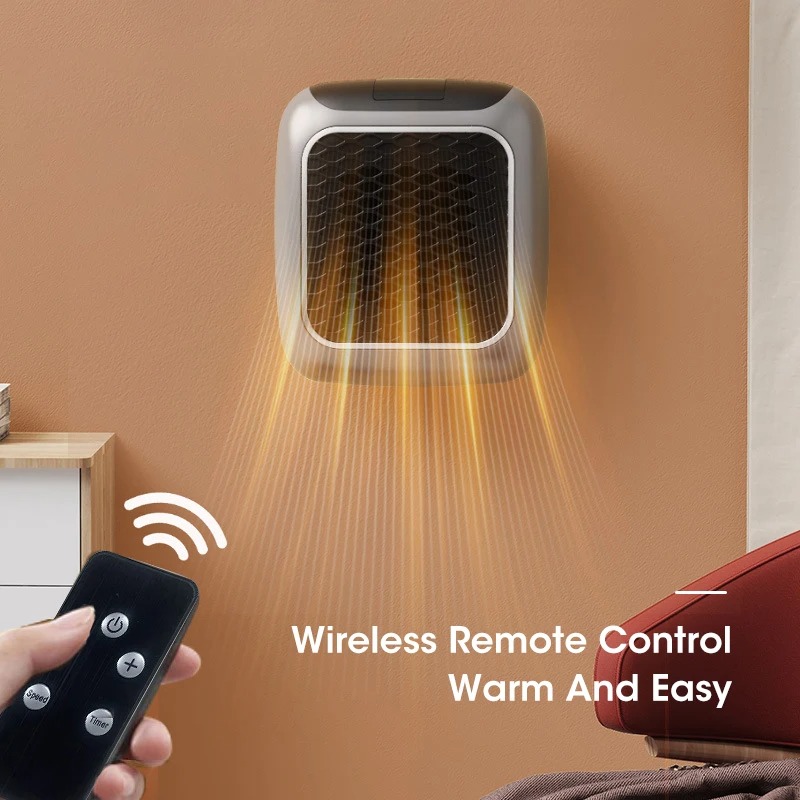 Home Bathroom Fan - PTC Ceramic Heater Wall Mount Desktop