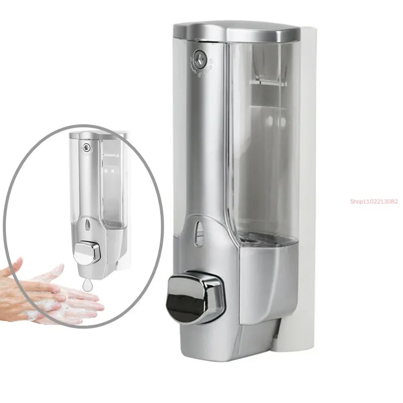 Home Bathroom Wall Soap Dispenser - 350ml Shower Gel Detergent Shampoo Bottle