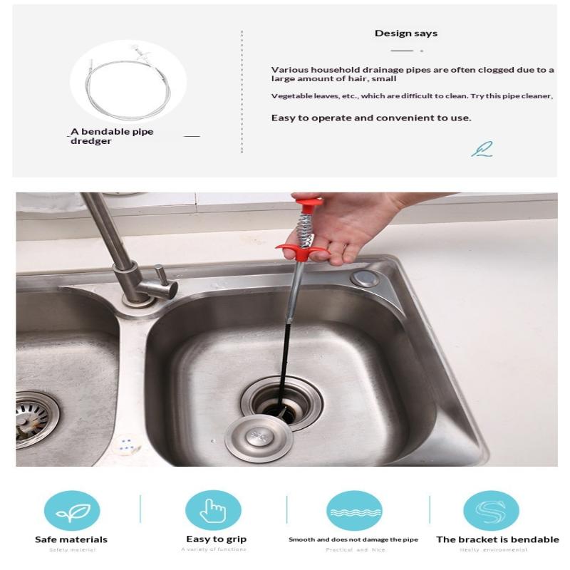 Jet Home Bathroom - Four Claw Drain Clog Remover Stainless