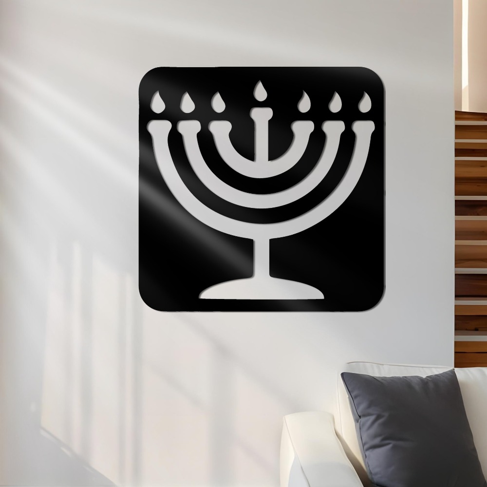 Home & Bathroom Building Products Pte Ltd - CIFBUY Iron Wall Art Vintage Menorah