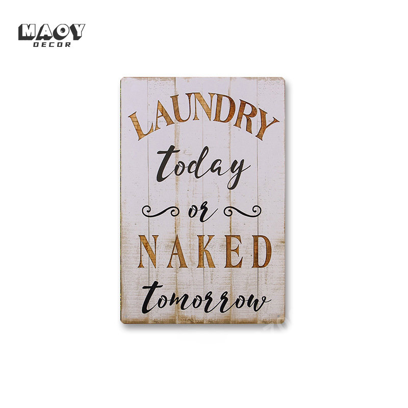 Slogan Metal Tin Sign Laundry  - Home Bathroom Sign recension och pris