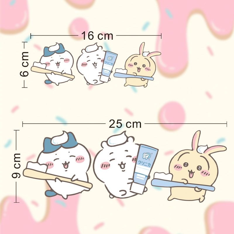 Hot Chiikawa Mirror Stickers S - Home Center Bathroom Accessories recension och pris