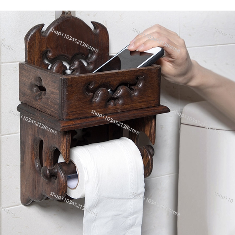 Wooden Paper Towel Holder Toil - Home Bathroom Paper Towel Holder recension och pris