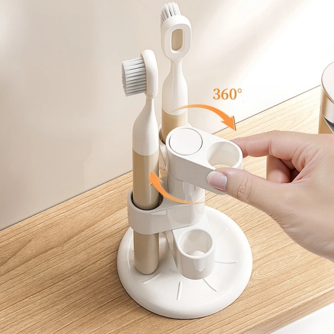 1pcs Rotating Toothbrush Holde - Home Goods Bathroom Storage recension och pris