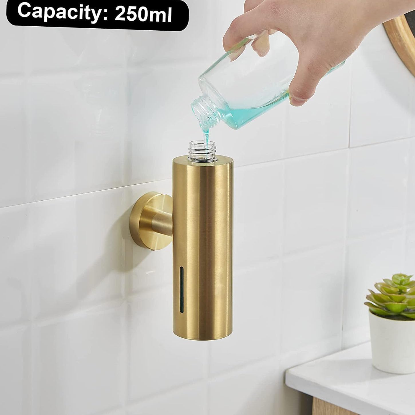 Single 250ML Soap Dispenser Ba - Home Bathroom Wall Soap Dispenser recension och pris