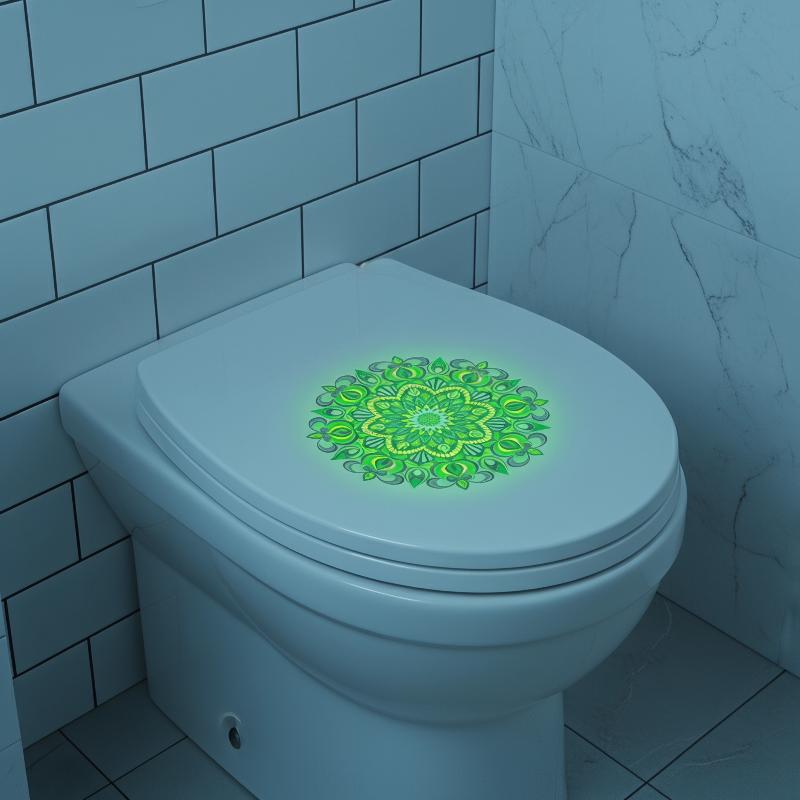 Glow in the Dark Mandala Toile - Jet Home Bathroom recension och pris