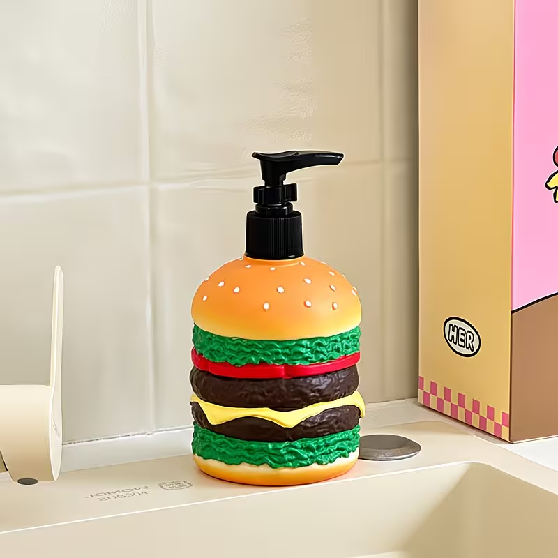 Cute hamburger shaped press-ty - Home Center Bathroom Accessories recension och pris