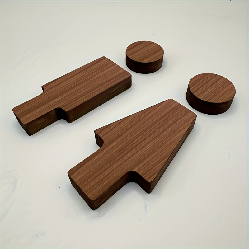 2PCS Wooden Bathroom Sign for  - Home Bathroom Sign recension och pris