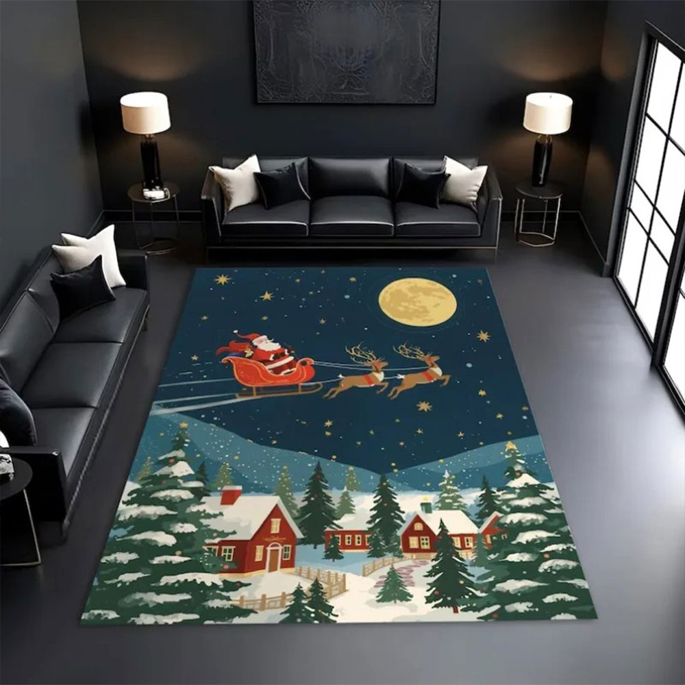 Christmas Santa Sleigh Rug Fes - Home Bathroom Scene recension och pris