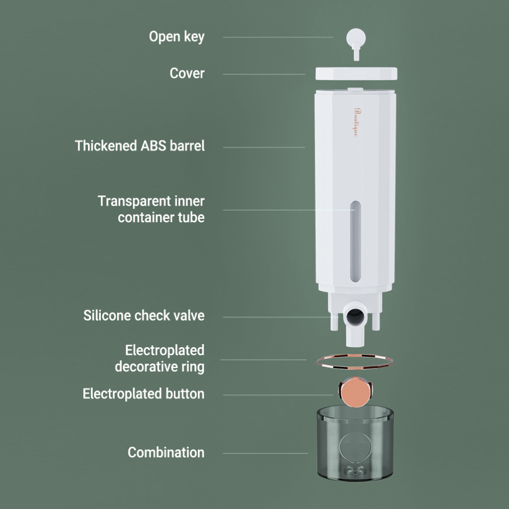 Manual Press Soap Dispenser 45 - Home Bathroom Wall Soap Dispenser recension och pris