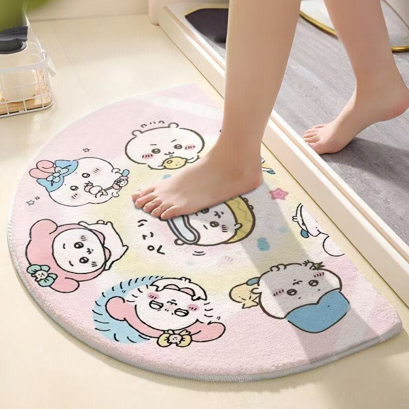 Chiikawa Semi Circle Bath Mat  - Non Slip Bath Mat recension och pris
