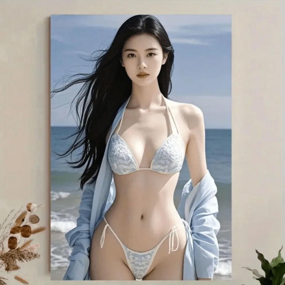 Beach Wall Art for Living Room - Home Bathroom Scene recension och pris