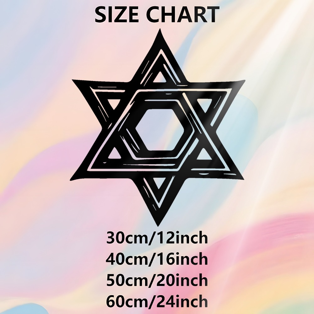 CIFBUY Iron Wall Art Star of D - Home & Bathroom Building Products Pte Ltd recension och pris