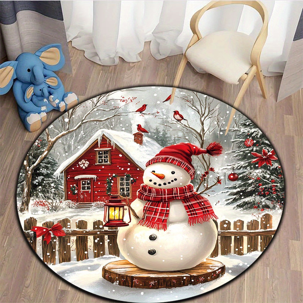 Vintage Winter Snow Scene Circ - Home Bathroom Scene recension och pris