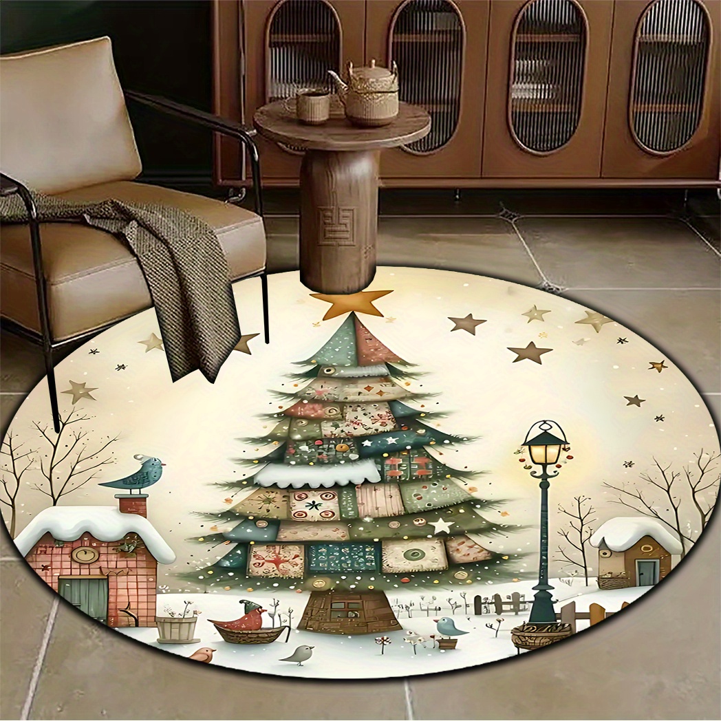 Vintage Winter Snow Scene Circ - Home Bathroom Scene recension och pris