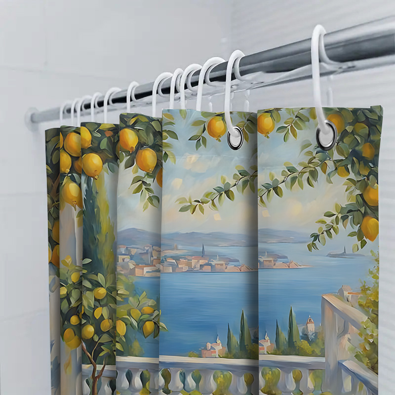 Mediterranean Lemon Garden Sho - Home Decor Bathroom Ideas recension och pris