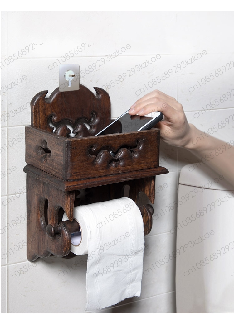 Wooden Paper Towel Holder Toil - Home Bathroom Paper Towel Holder recension och pris