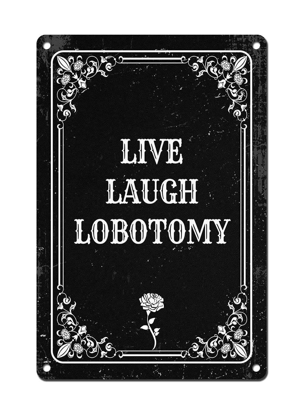 Live Laugh Lobotomy - Vintage  - Home Bathroom Sign recension och pris