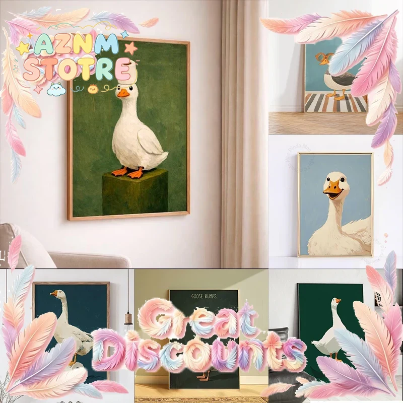 Duck Goose Poster, Funny Bathr - Home Decor Bathroom Ideas recension och pris