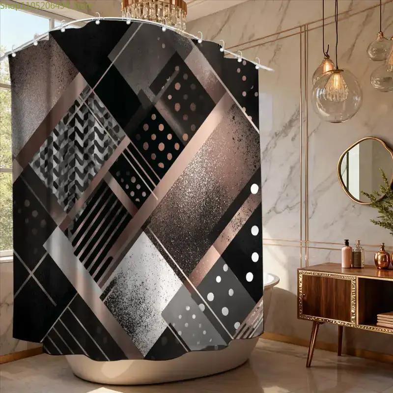 Modern Geometric Abstract Show - Home Decor Bathroom Ideas recension och pris