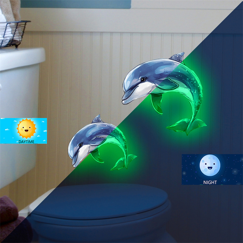 Glow-in-the-dark Dolphin Toile - Jet Home Bathroom recension och pris