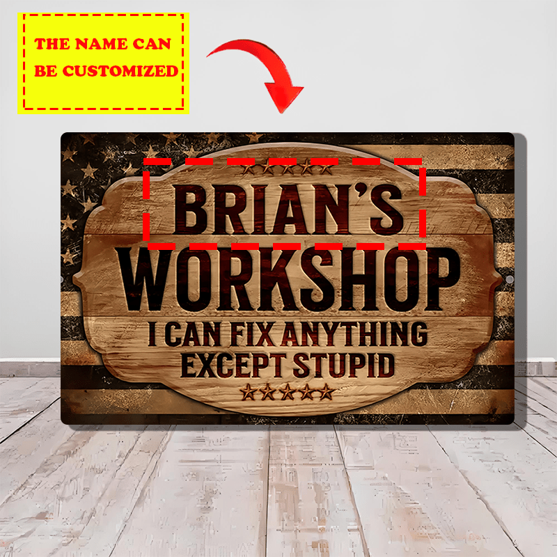 Custom 20.32x30.48cm Iron UV-P - Home Bathroom Sign recension och pris