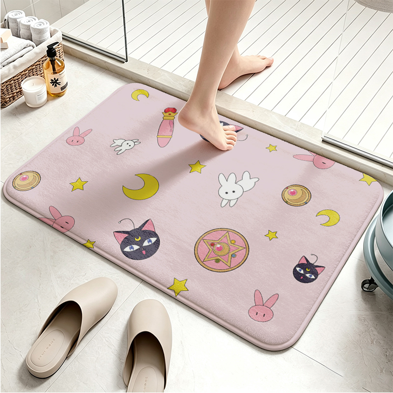 Sailor Moon Flannel Floor Mat  - Non Slip Bath Mat recension och pris