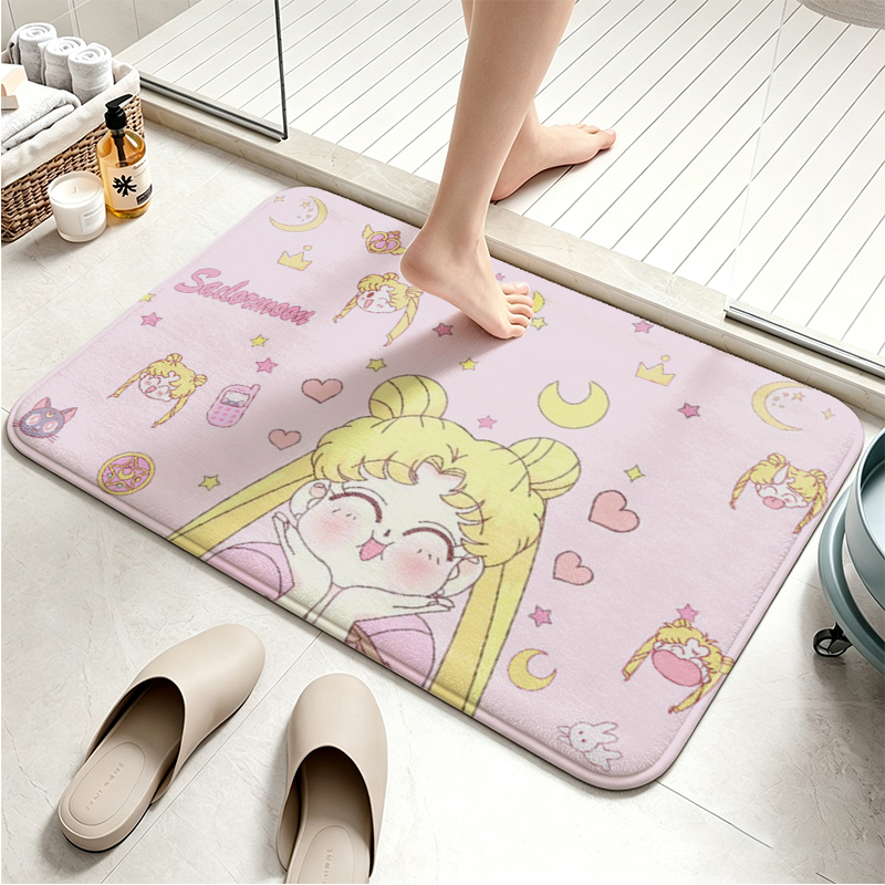 Sailor Moon Flannel Floor Mat  - Non Slip Bath Mat recension och pris