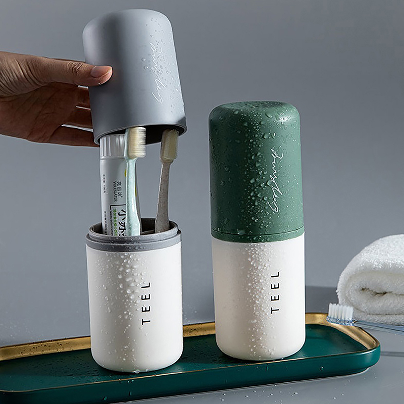 1pc Portable Toothbrush Holder - Home Goods Bathroom Storage recension och pris