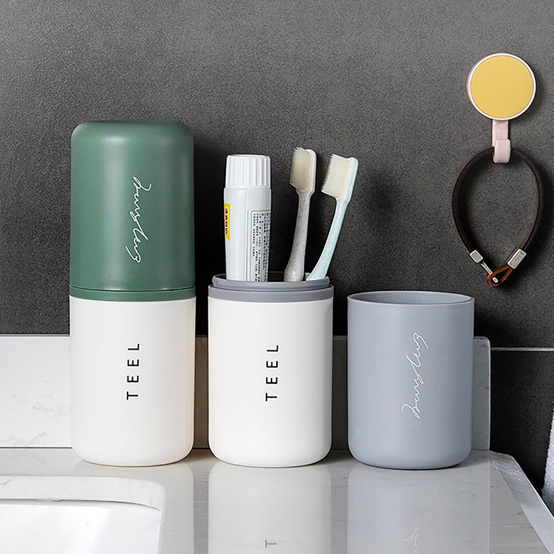 1pc Portable Toothbrush Holder - Home Goods Bathroom Storage recension och pris