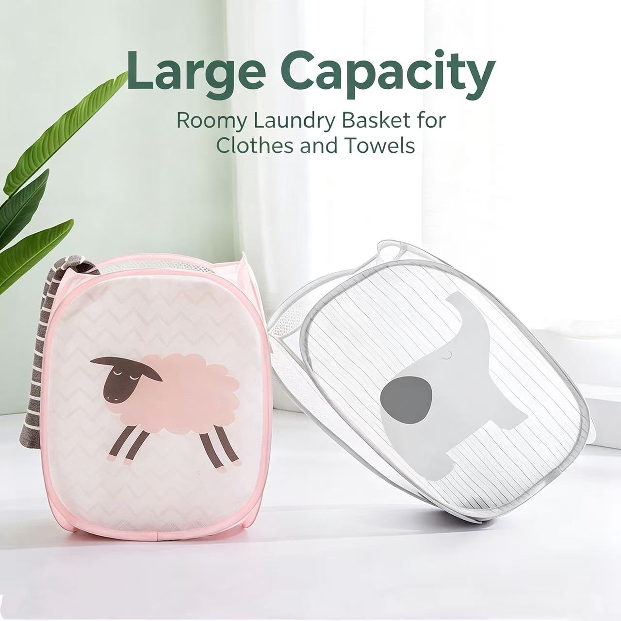 Foldable Mesh Laundry Basket,  - Home Goods Bathroom Storage recension och pris