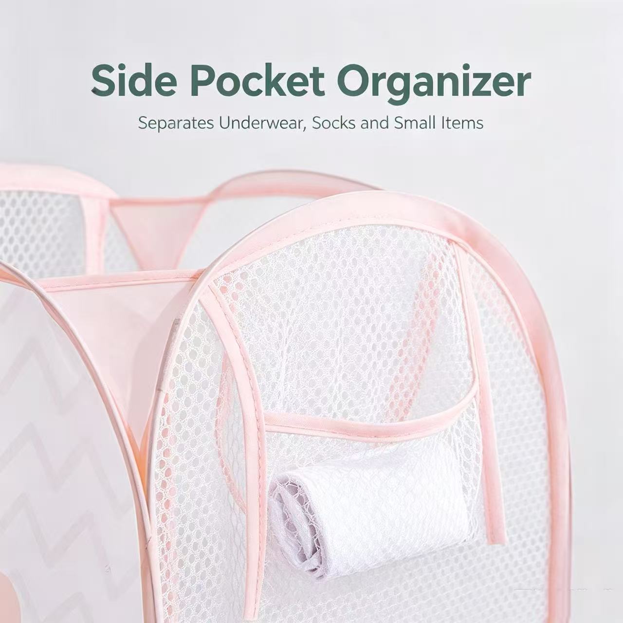 Foldable Mesh Laundry Basket,  - Home Goods Bathroom Storage recension och pris