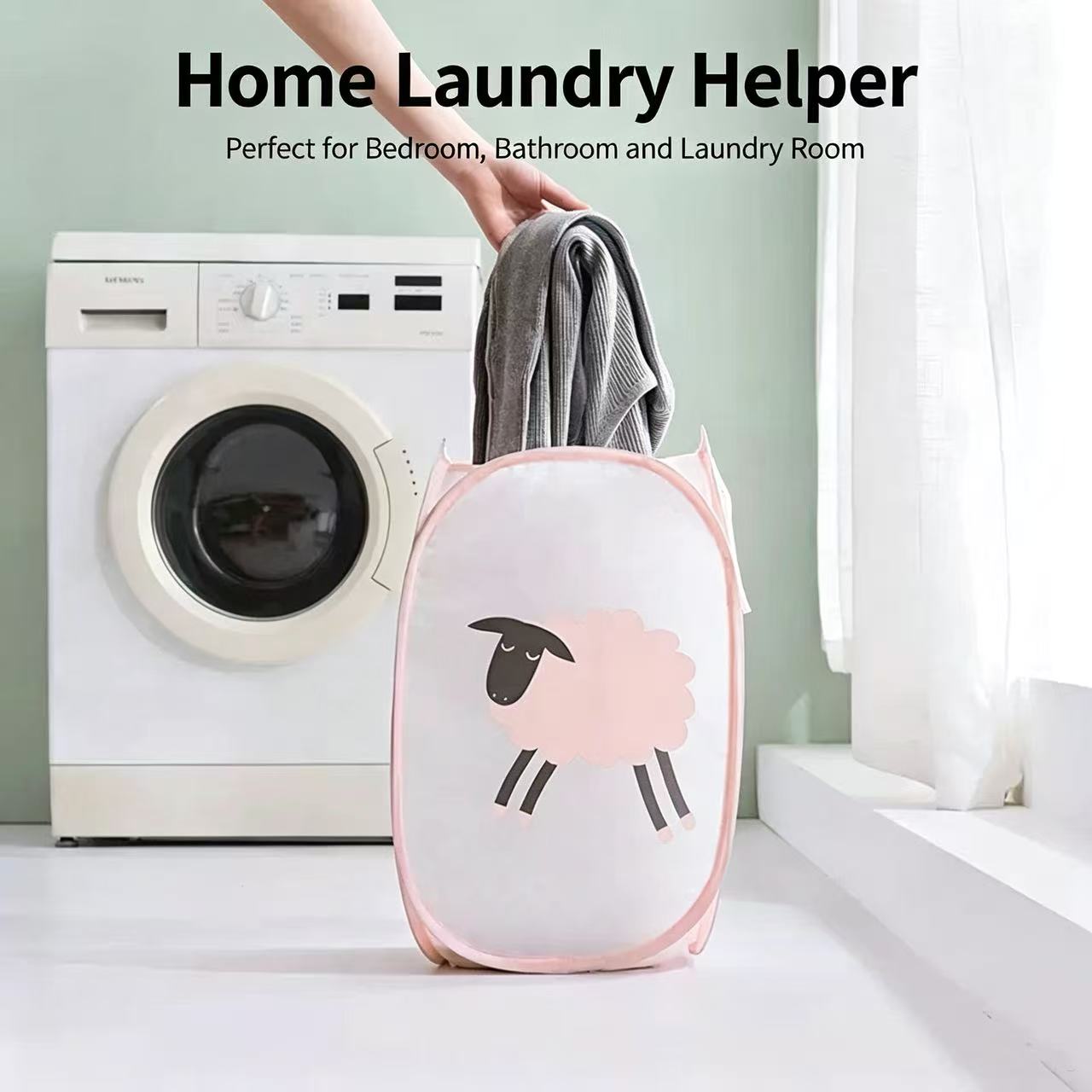 Foldable Mesh Laundry Basket,  - Home Goods Bathroom Storage recension och pris