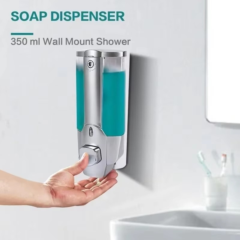 NEW ABS Wall Mounted Soap Disp - Home Bathroom Wall Soap Dispenser recension och pris
