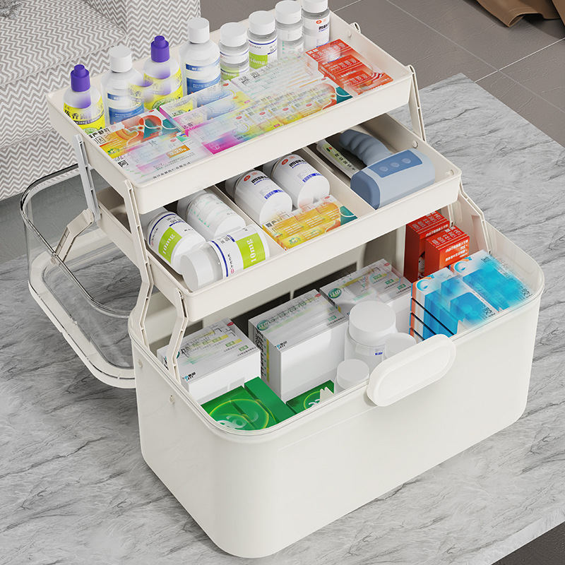 Large Capacity Clear Lid Medic - Home Goods Bathroom Storage recension och pris