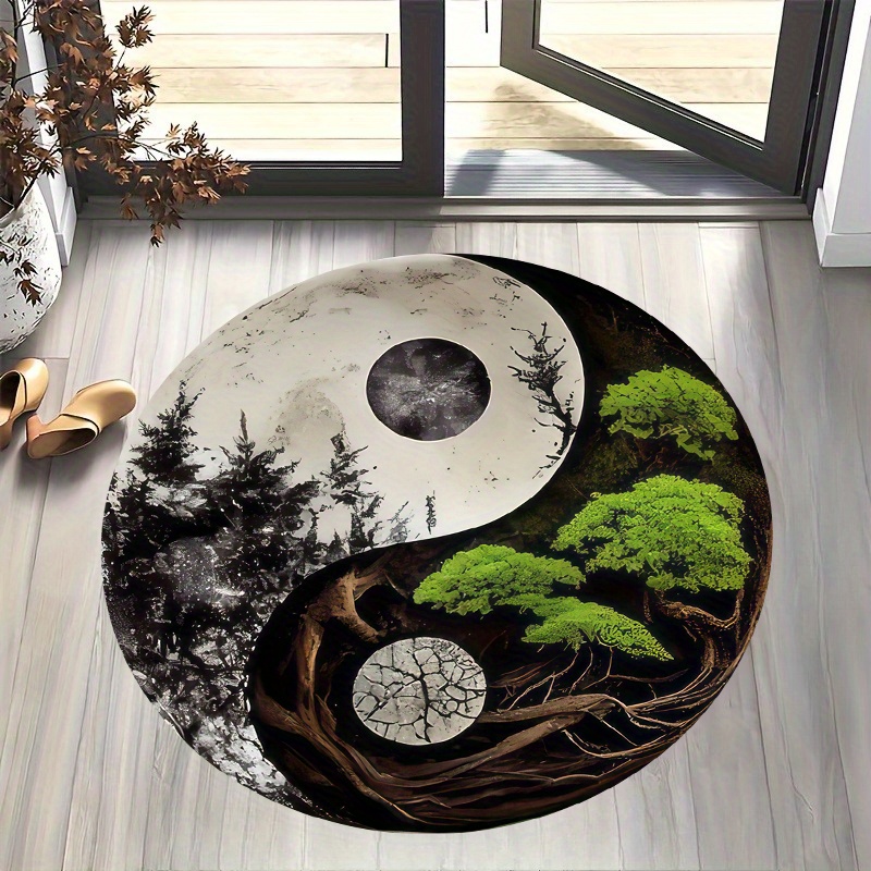 1pc Taiji-Style Night Scene Ro - Home Bathroom Scene recension och pris