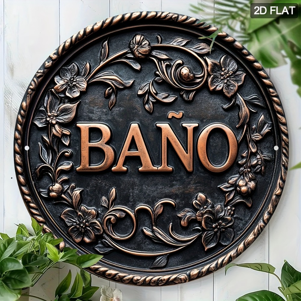 1pc 7.8x7.8 Inch 2D Flat Conte - Home Bathroom Sign recension och pris