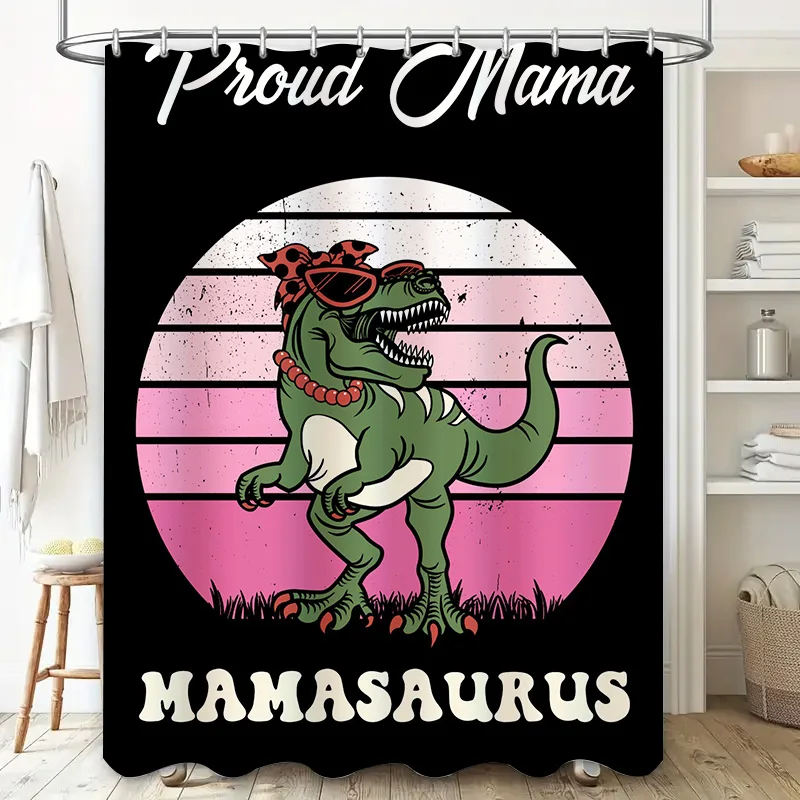 Stylish Mama Dinosaur Shower C - Home Decor Bathroom Ideas recension och pris