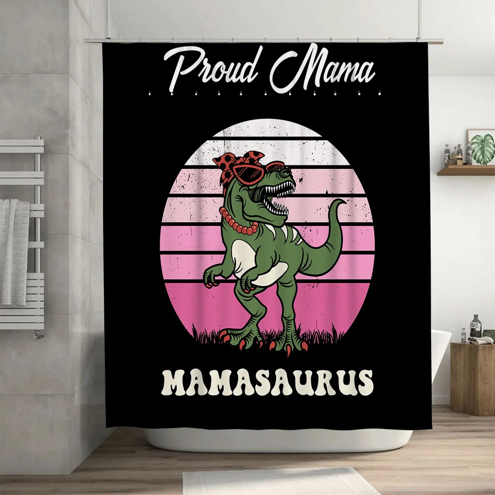 Stylish Mama Dinosaur Shower C - Home Decor Bathroom Ideas recension och pris