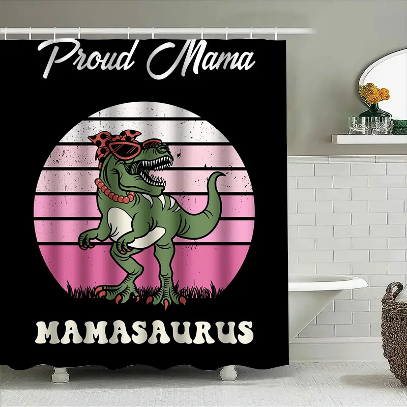 Stylish Mama Dinosaur Shower C - Home Decor Bathroom Ideas recension och pris