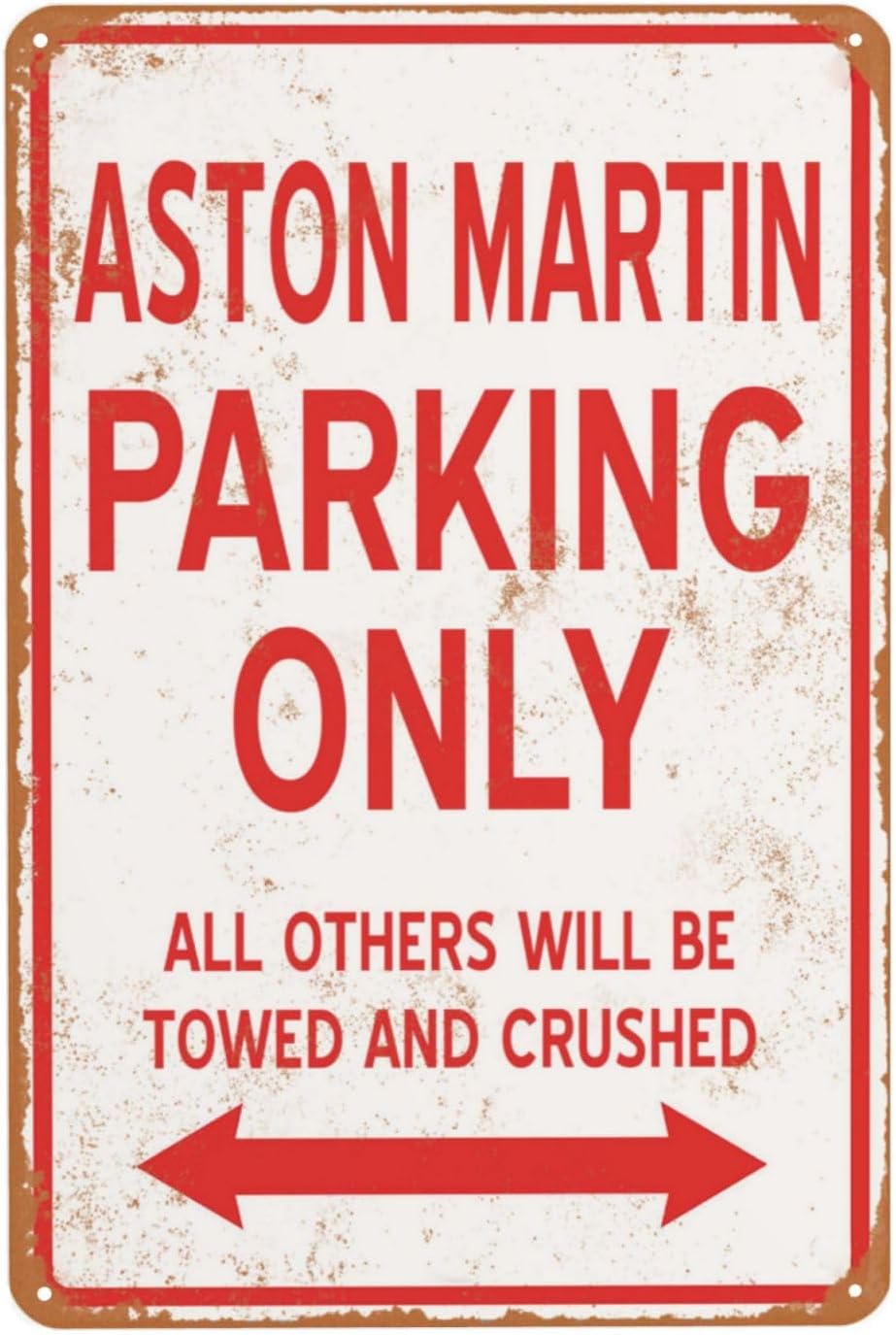 Vintage Metal Sign Aston Parki - Home Bathroom Sign recension och pris