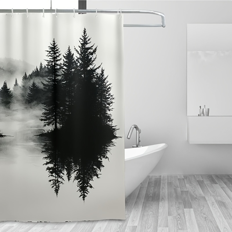 Misty Forest Woodland Shower C - Home Decor Bathroom Ideas recension och pris