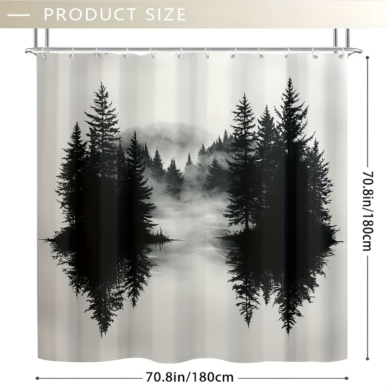 Misty Forest Woodland Shower C - Home Decor Bathroom Ideas recension och pris