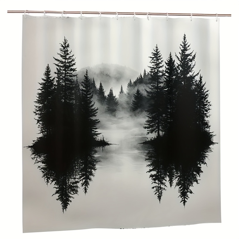 Misty Forest Woodland Shower C - Home Decor Bathroom Ideas recension och pris