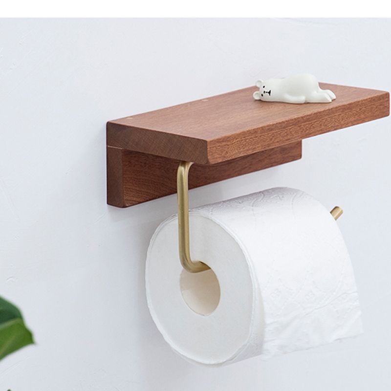 Wooden Tissue Holder Roll Pape - Home Bathroom Paper Towel Holder recension och pris