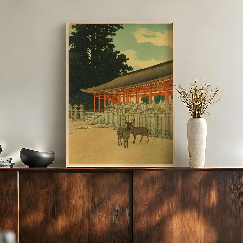 Vintage Japanese Temples Pagod - Home Bathroom Scene recension och pris