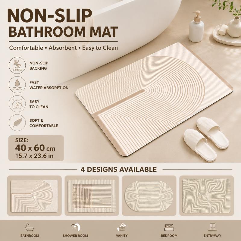 Diatomite Bath Mat Quick Dry A - Non Slip Bath Mat recension och pris